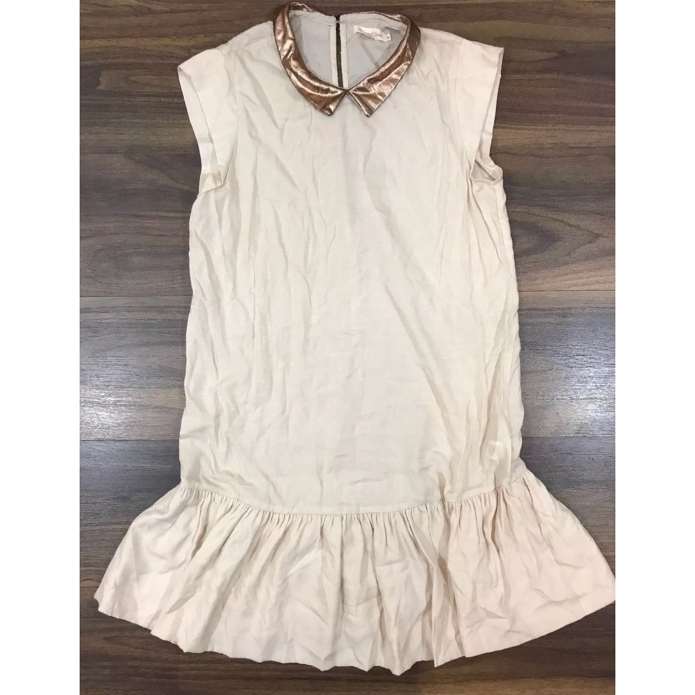 Mustard Seed Dress Size M Cream Drop Waist